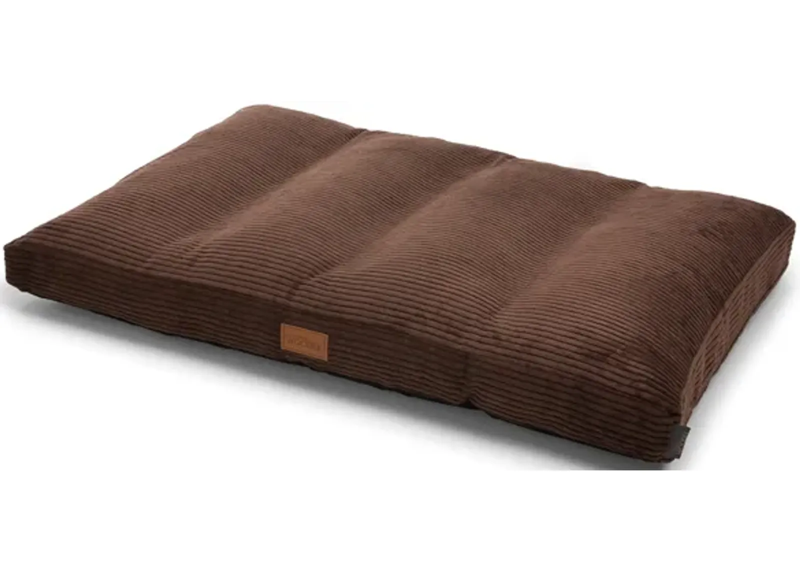 Teddy Ergonomic Extra Large Dog Mattress - Dark Brown Luxurious Removable Fabric