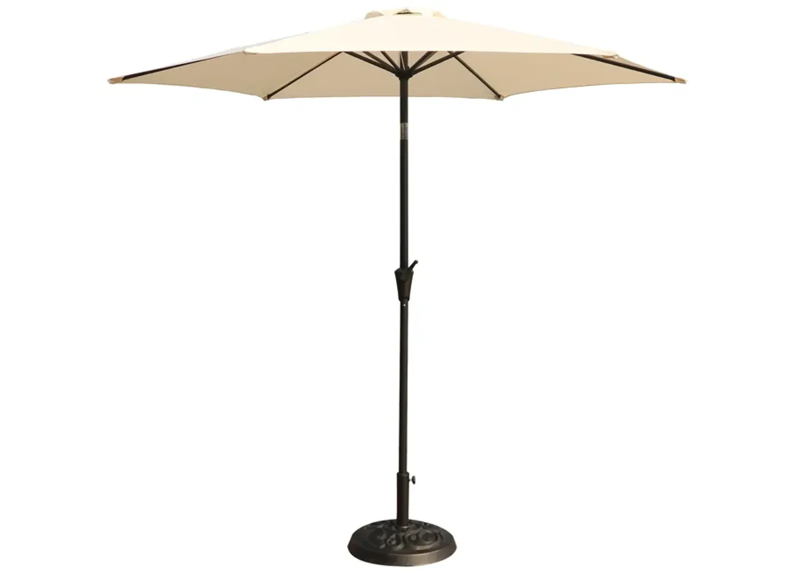 9' Pole Tan Umbrella with Carry Bag