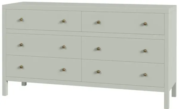 Butler Specialty Nora 6-Drawer Dresser, Green