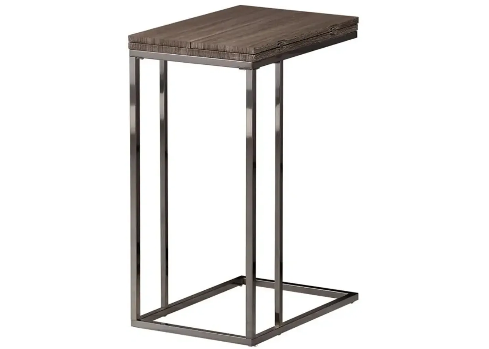 Pedro Expandable Top Accent Table Weathered Grey and Black