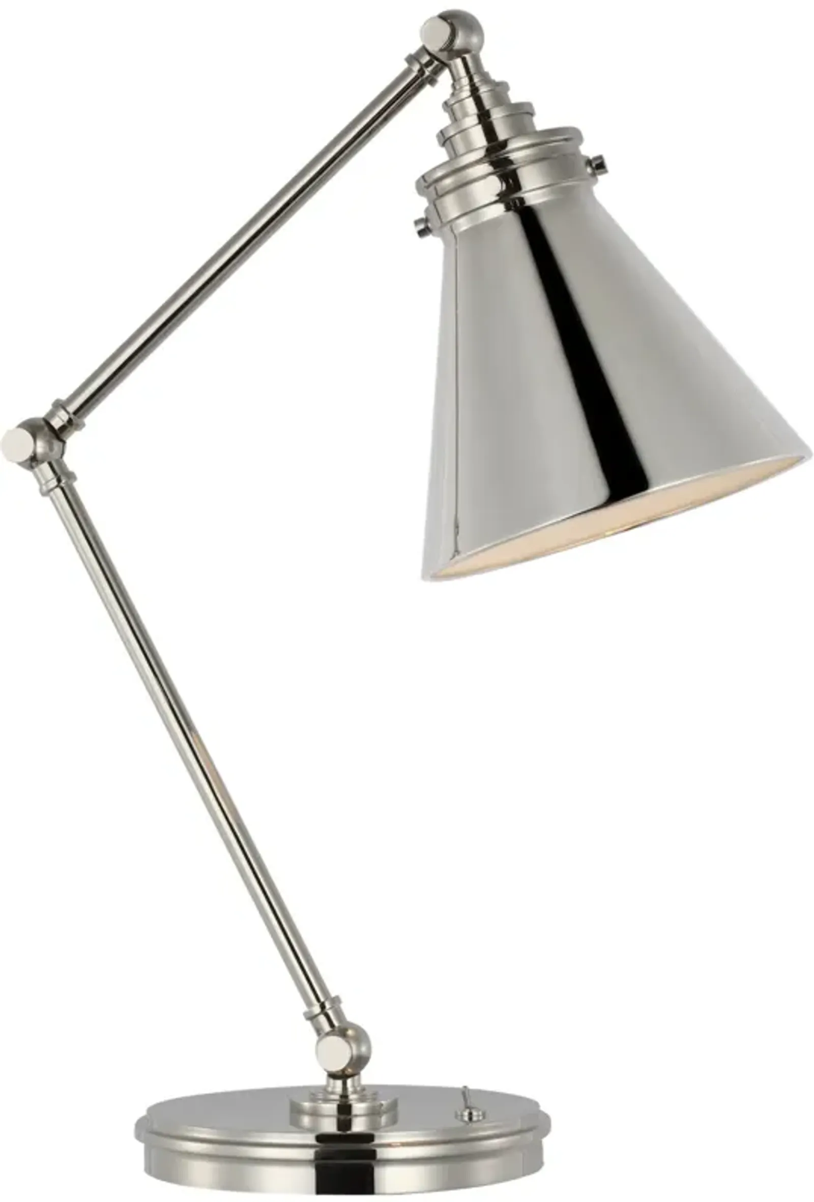 Parkington Articulating Desk Lamp in Polished Nickel