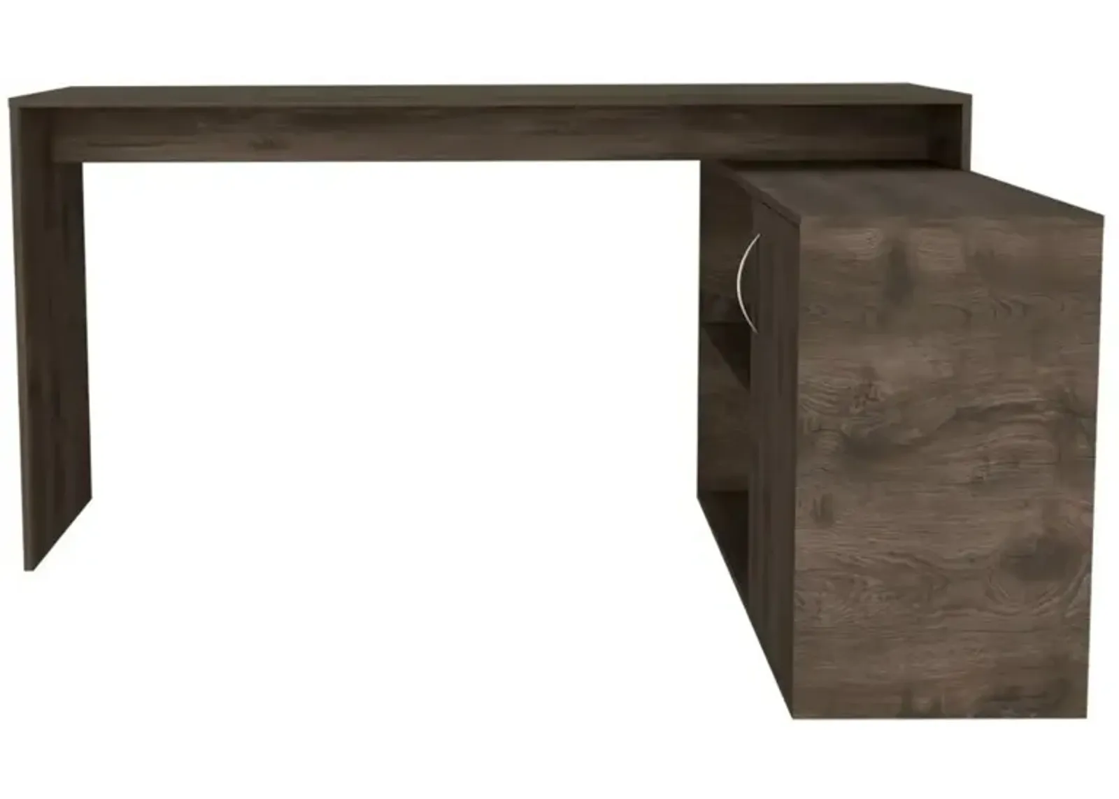 L-Shaped Desk Desti, Office, Dark Brown