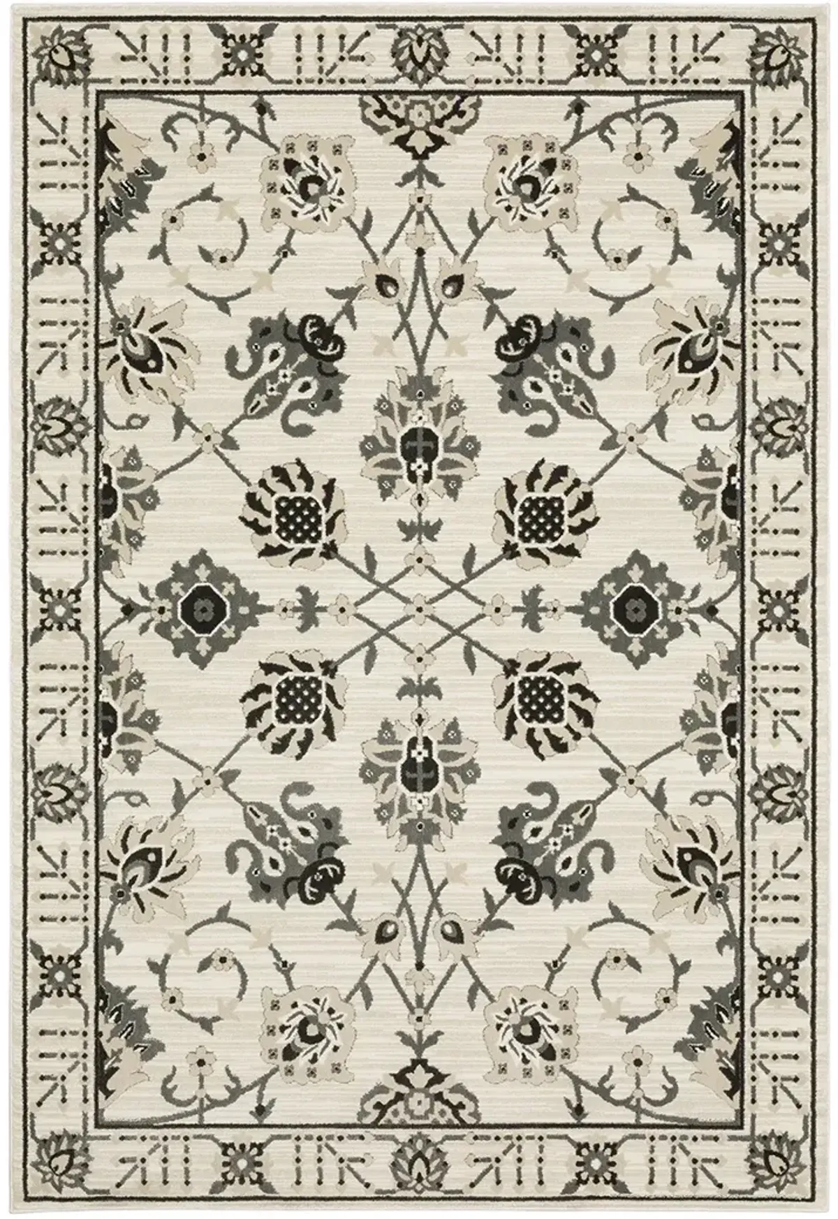 Raylan 5'3" x 7'6" Ivory Rug