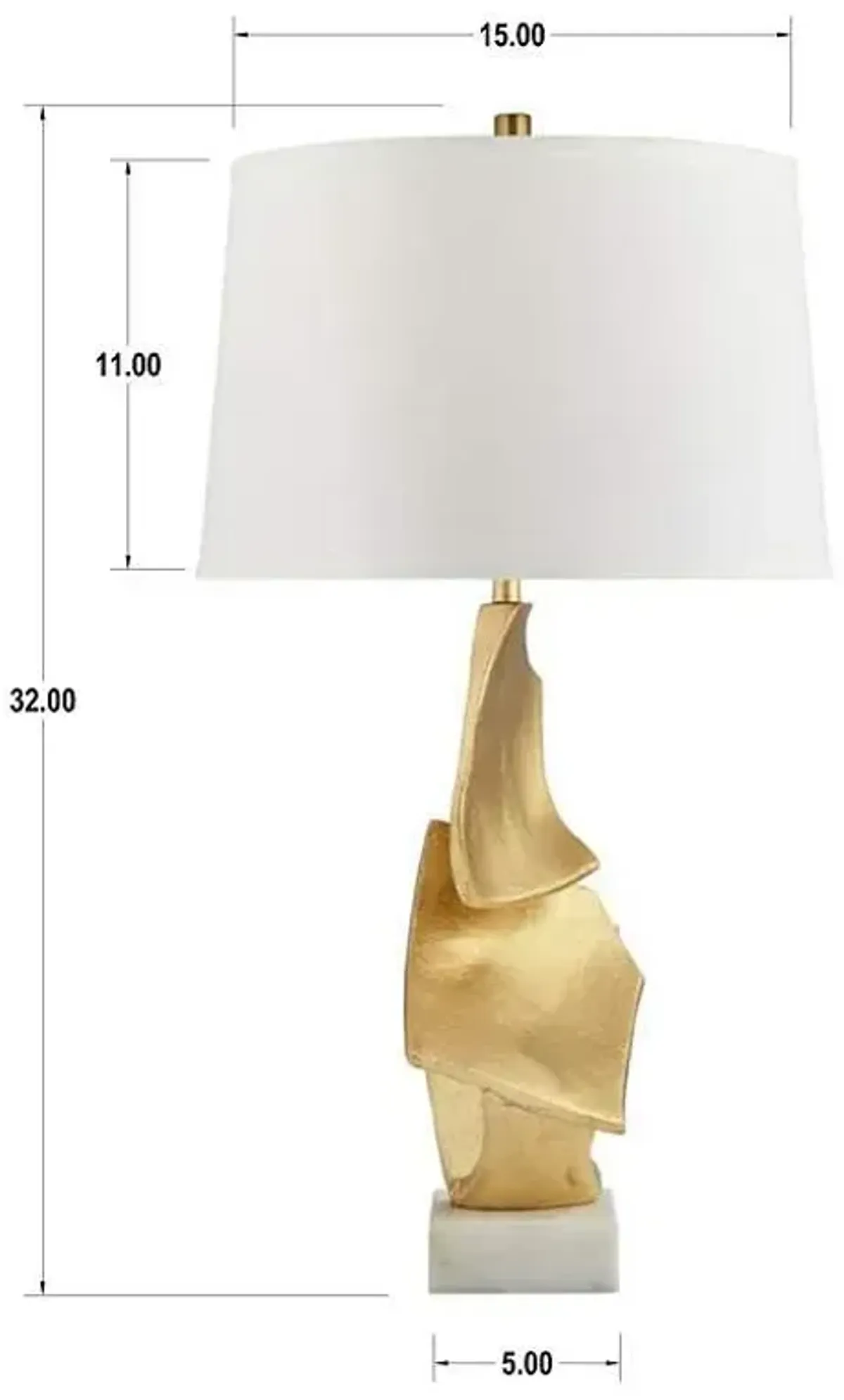 Abstract Gold Lamp