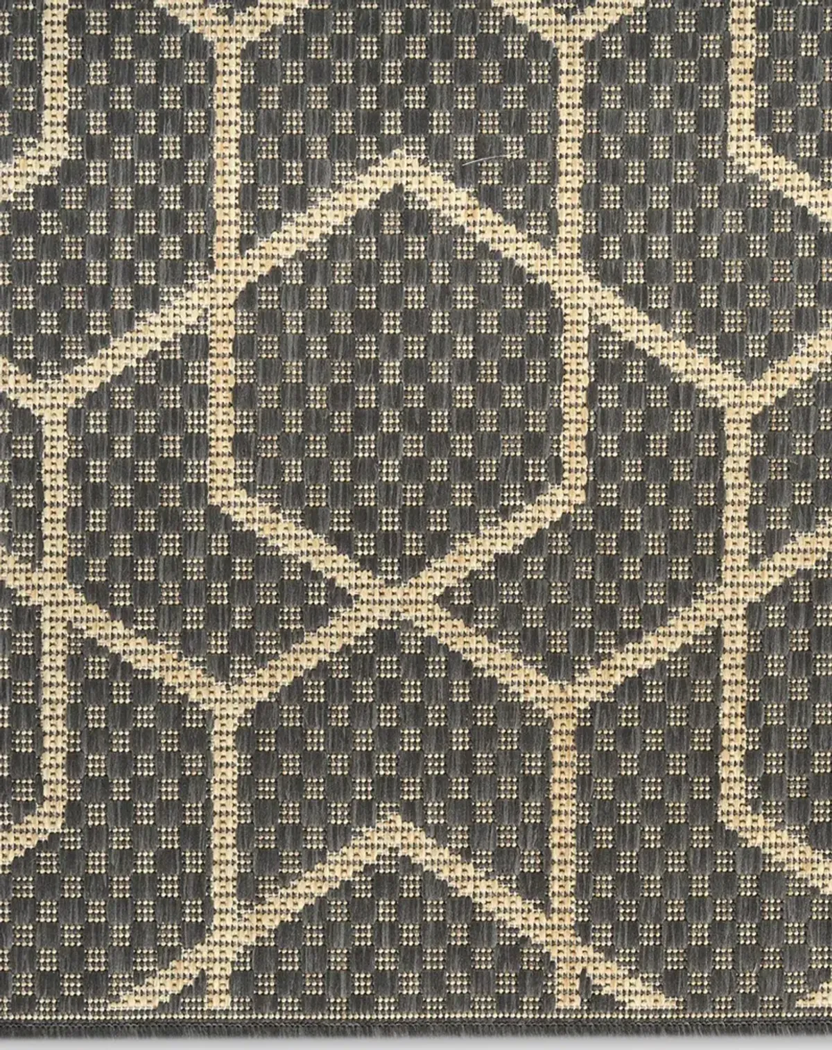 Horizon Indoor/Outdoor HOZ01 Charcoal 2' x 6' Rug