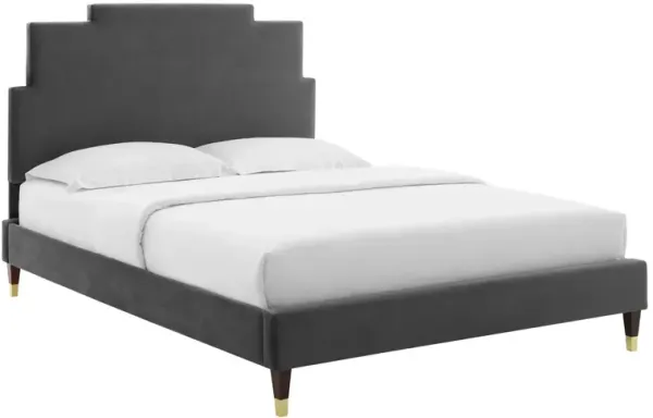 Modway - Lindsey Performance Velvet King Platform Bed