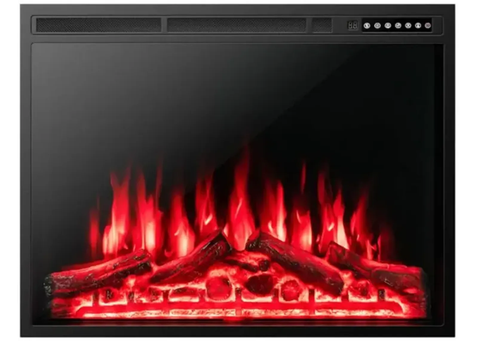 Hivvago 34/37 Inch Electric Fireplace Recessed with Adjustable Flames 34 inches