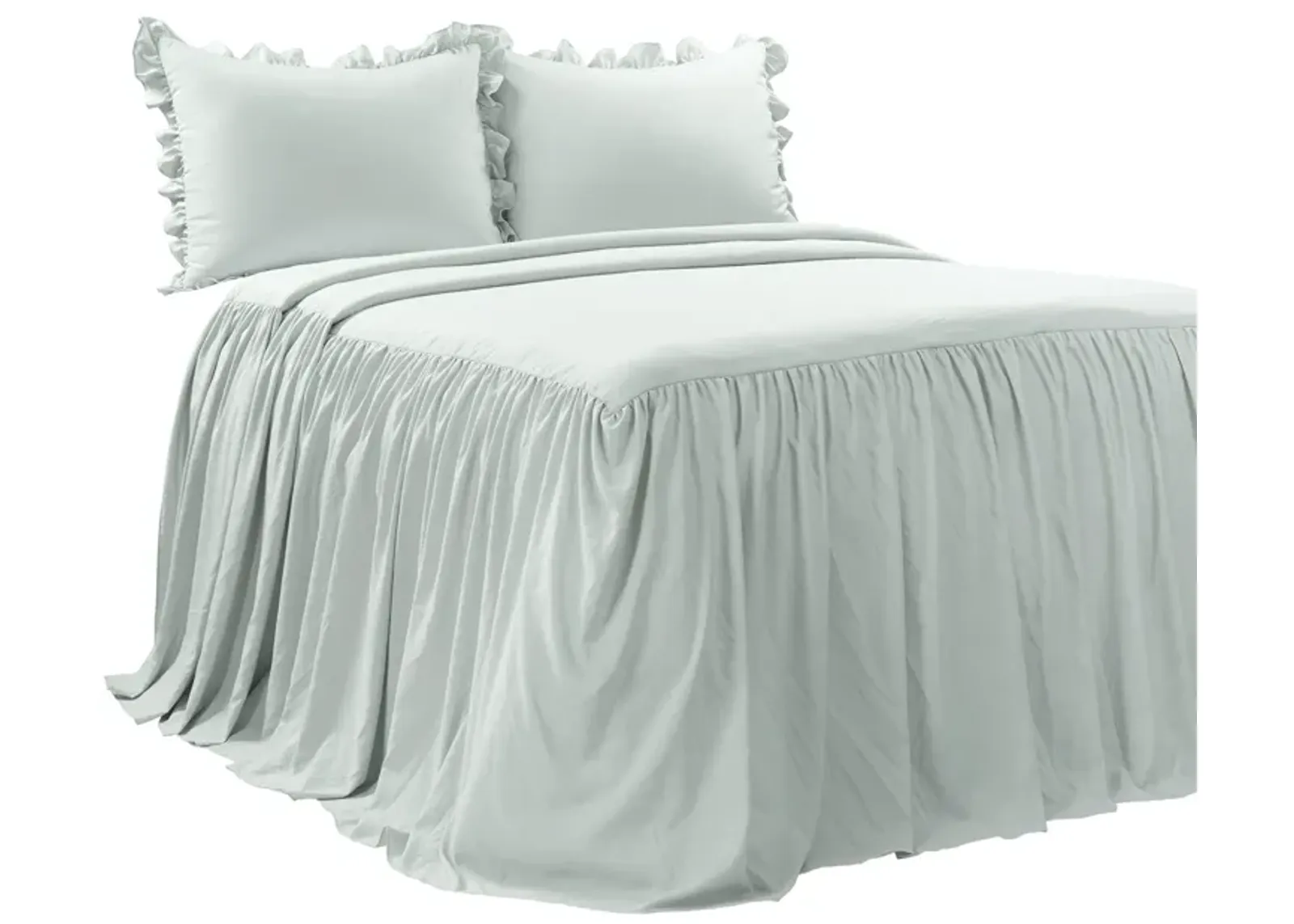 Ruffle Skirt Bedspread 3Pc Set