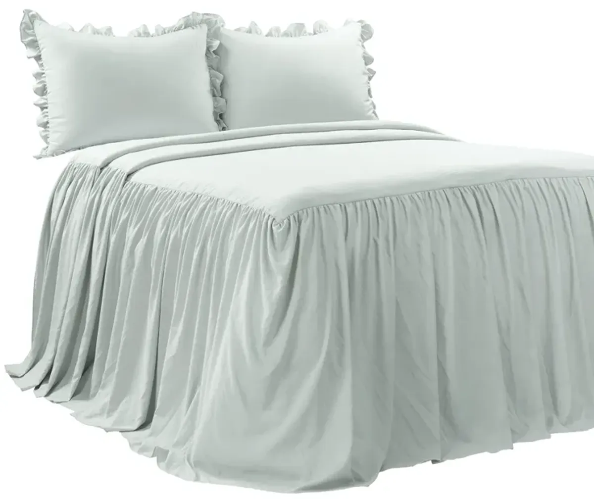 Ruffle Skirt Bedspread 3Pc Set