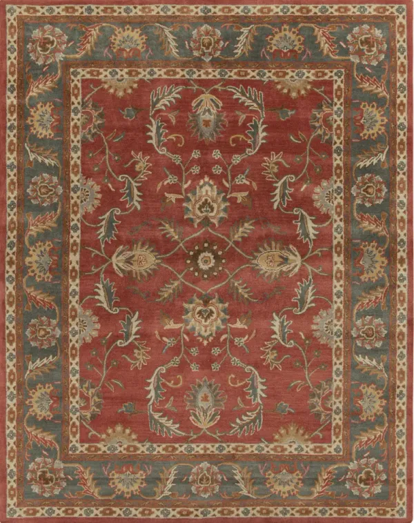 Caesar CAE-1007 4' Round Red Rug