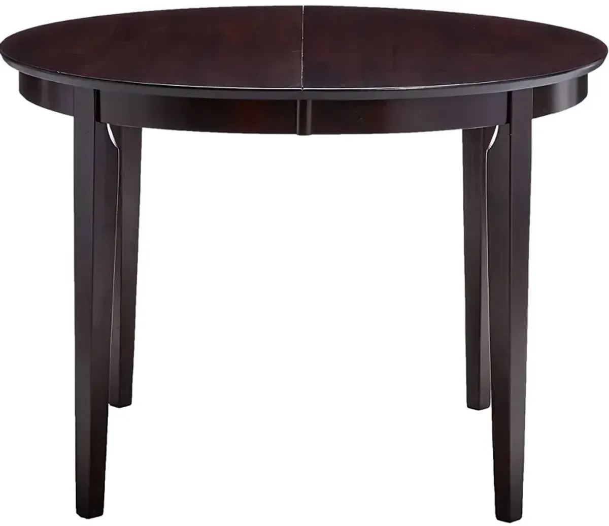 Contemporary Oval Dining Table in Dark Brown Cappuccino Wood Finish