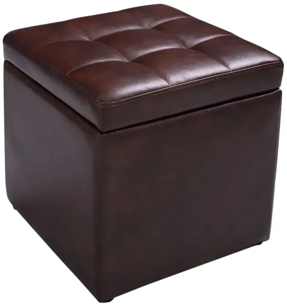 Foldable Cube Ottoman Pouffe Storage Seat