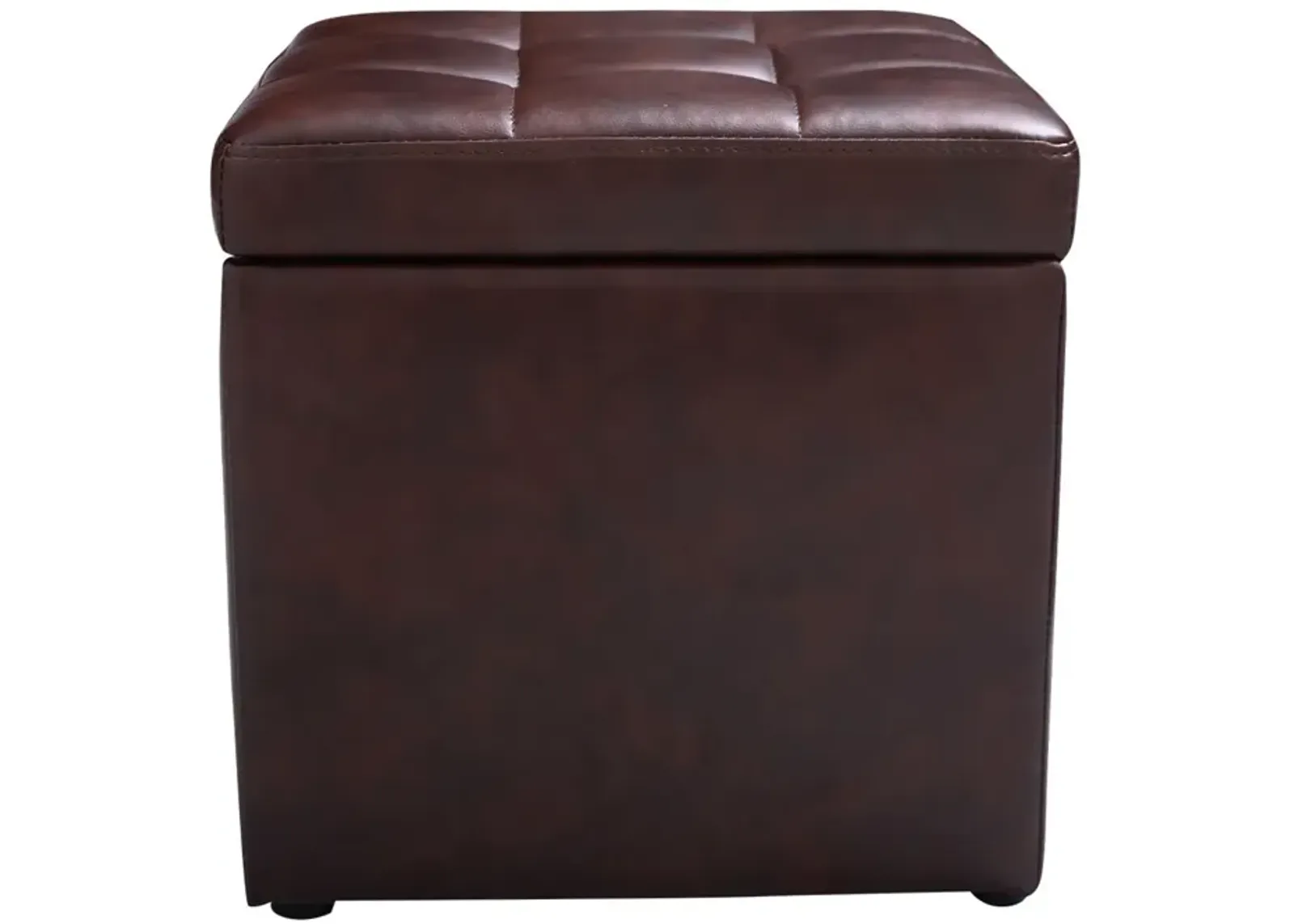 Foldable Cube Ottoman Pouffe Storage Seat