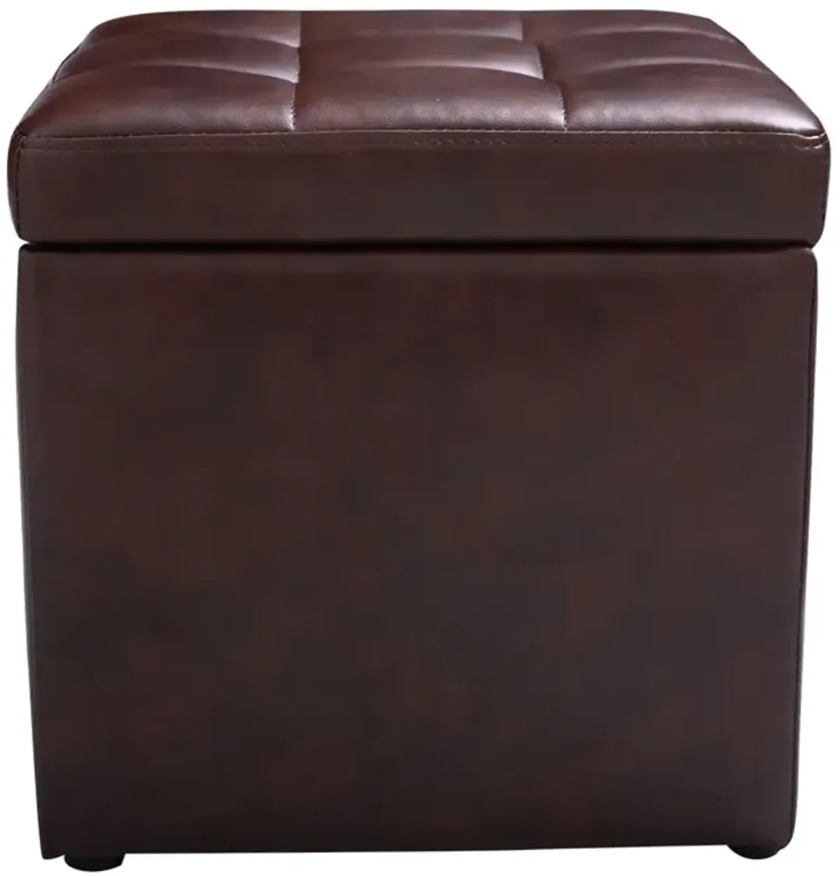 Foldable Cube Ottoman Pouffe Storage Seat