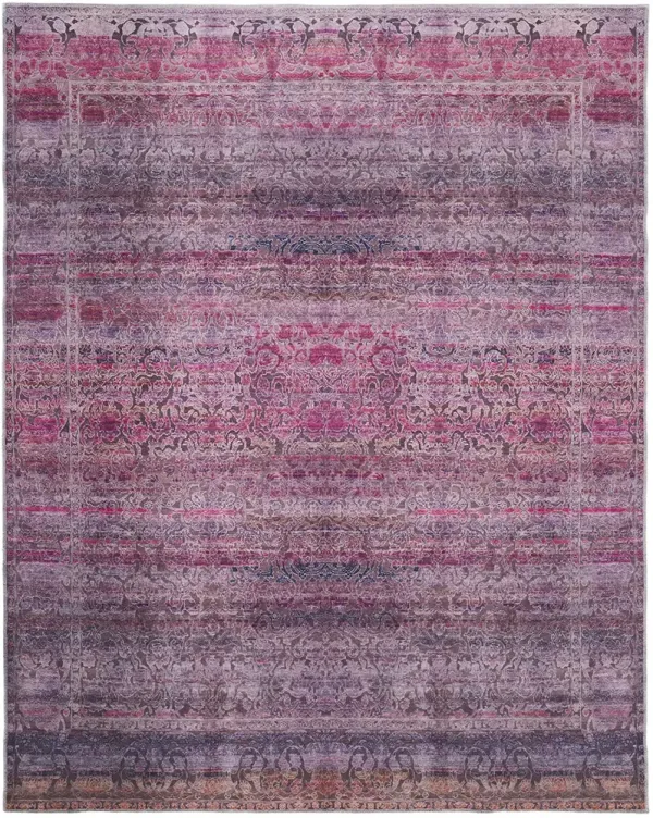Voss 39H5F Pink/Purple 2'7" x 8' Rug