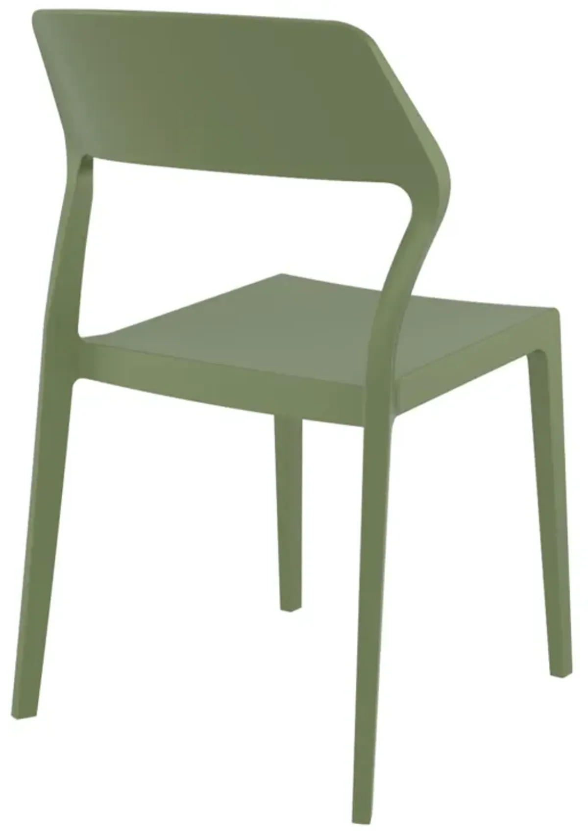 32.75" Yellow Solid Patio Dining Chair