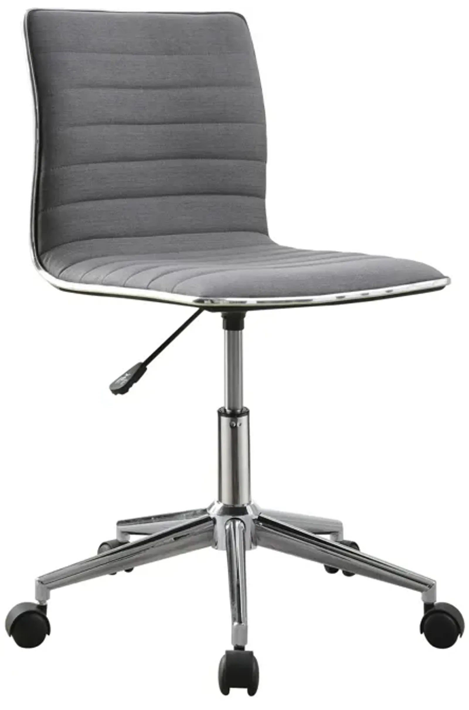 Contemporary Mid Back Desk Chair, Gray