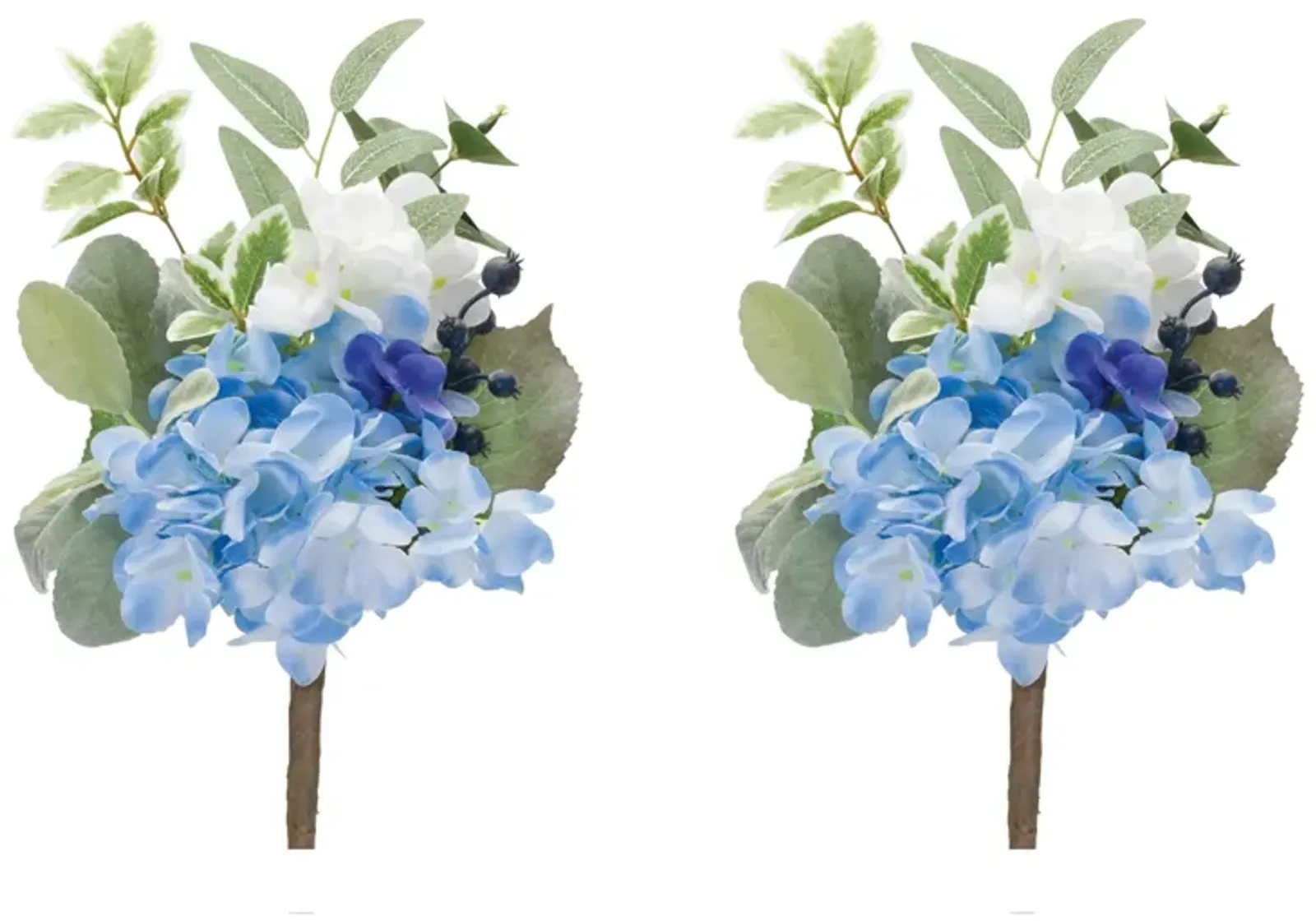 Set of 2 Mixed Artificial Floral Picks for Crafts and Home Decorations