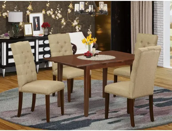 East West Furniture Dining Room Set Mahogany