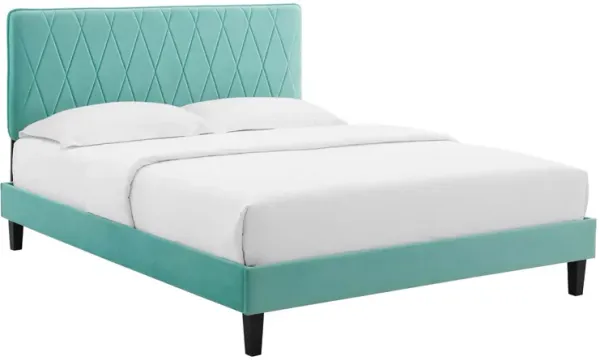 Modway - Phillipa Performance Velvet Queen Platform Bed