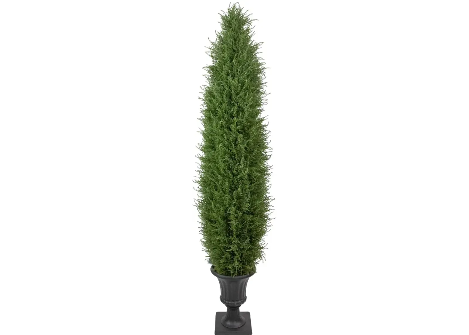 5' Artificial Cedar Pine Arborvitae Tree in Urn Style Pot  Unlit