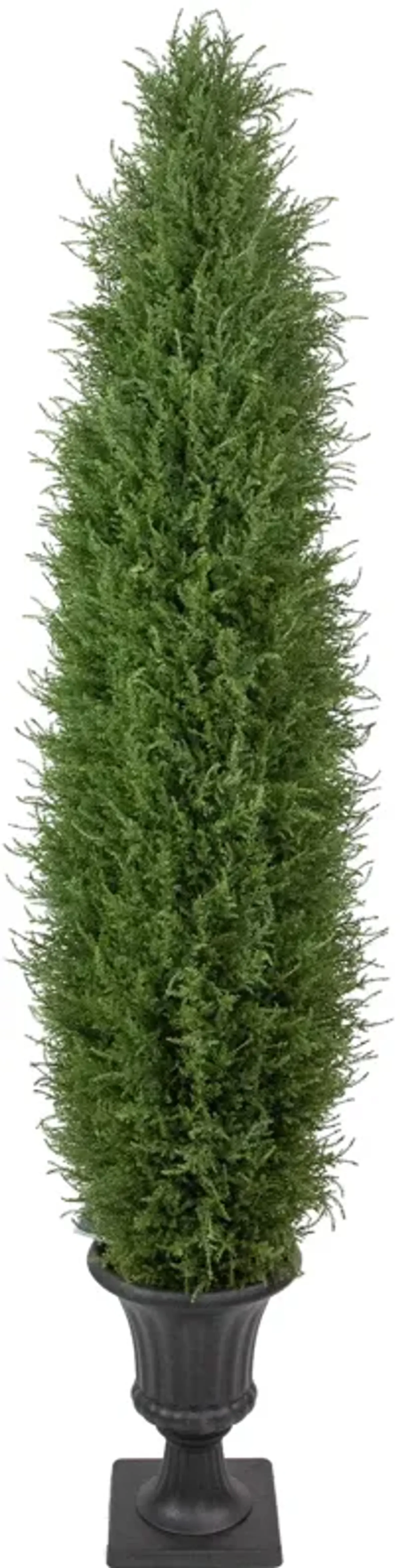 5' Artificial Cedar Pine Arborvitae Tree in Urn Style Pot  Unlit