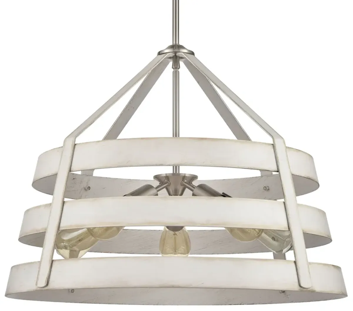 Brigantine 24'' Wide 5-Light White Chandelier