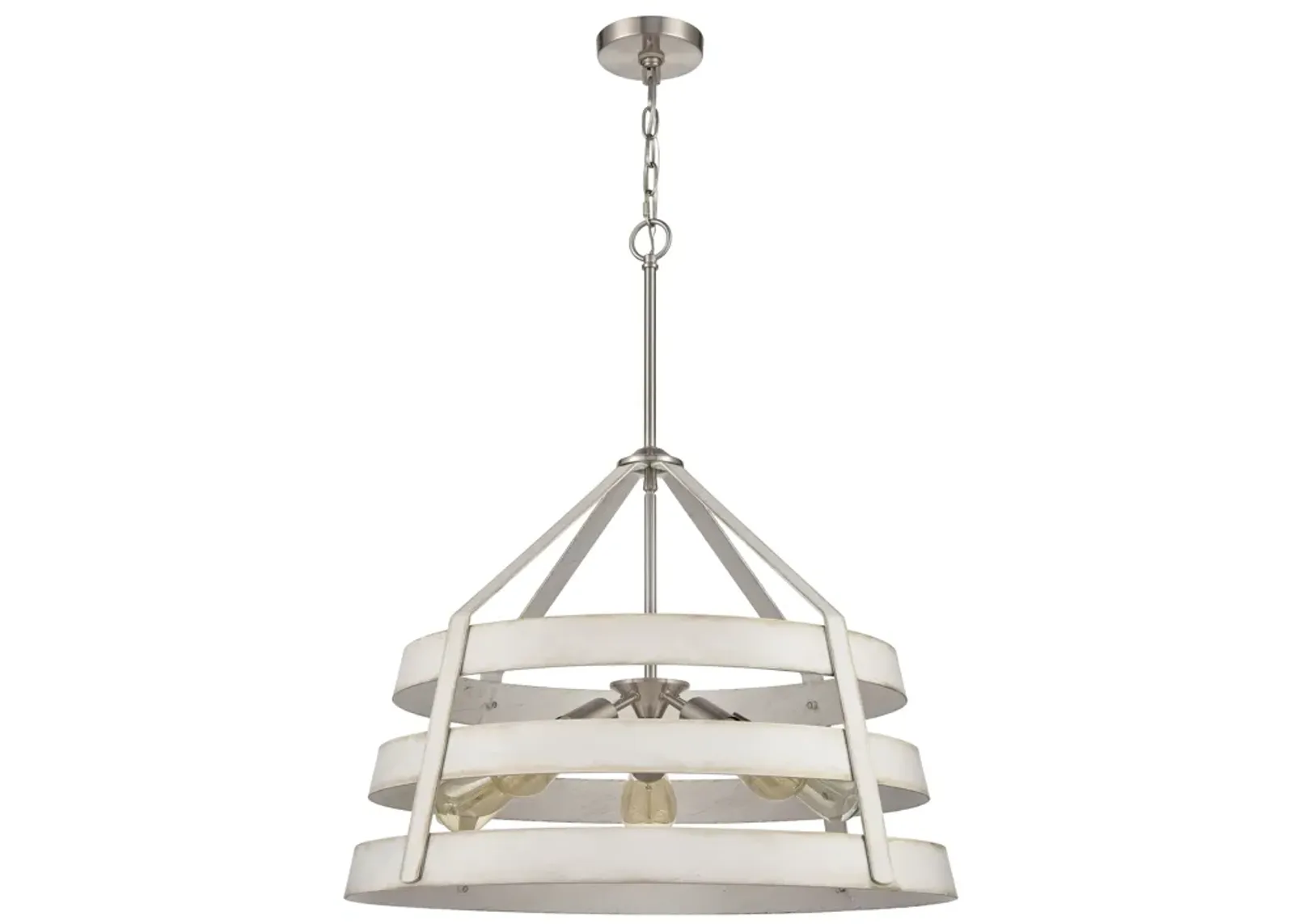 Brigantine 24'' Wide 5-Light White Chandelier