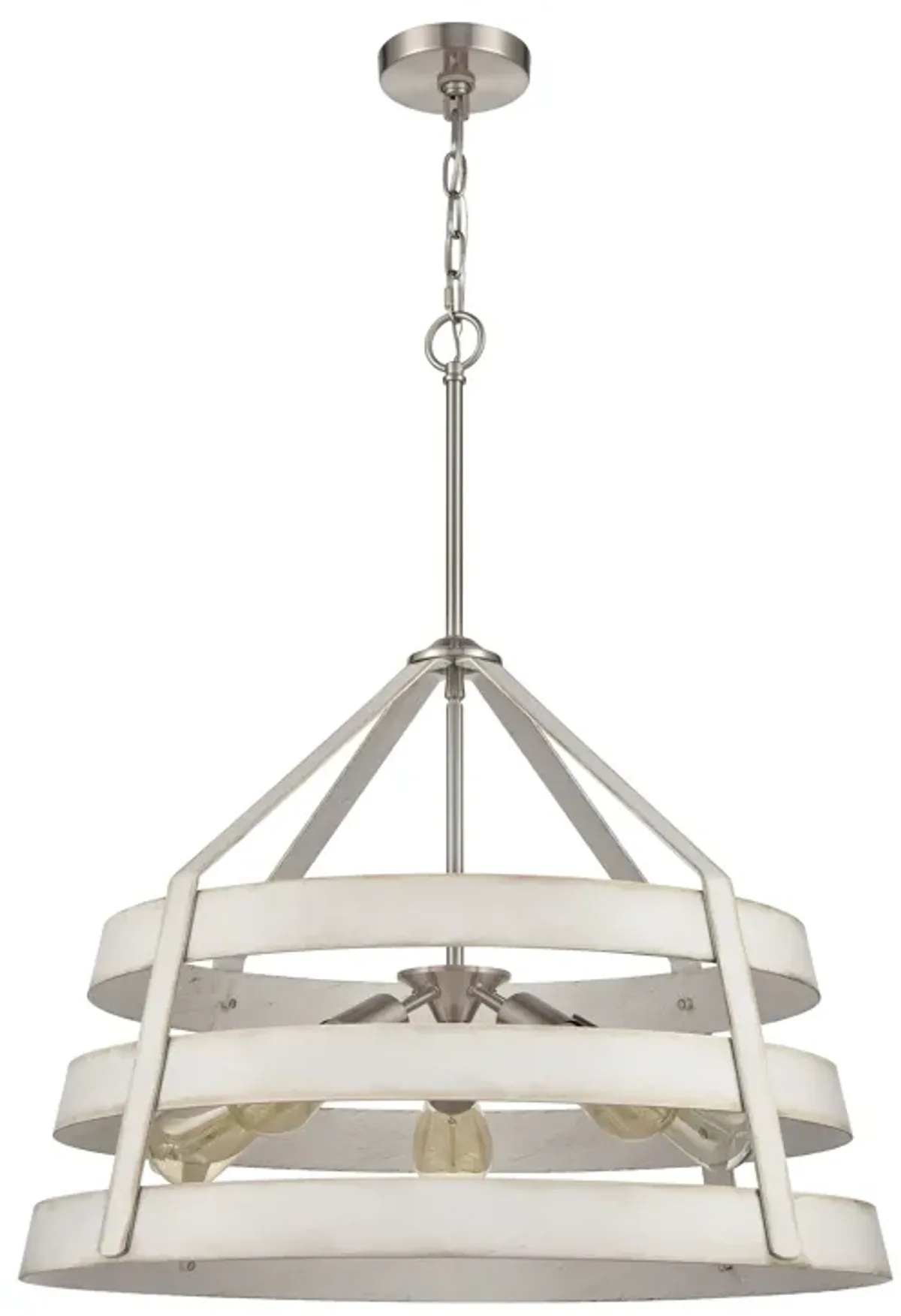 Brigantine 24'' Wide 5-Light White Chandelier