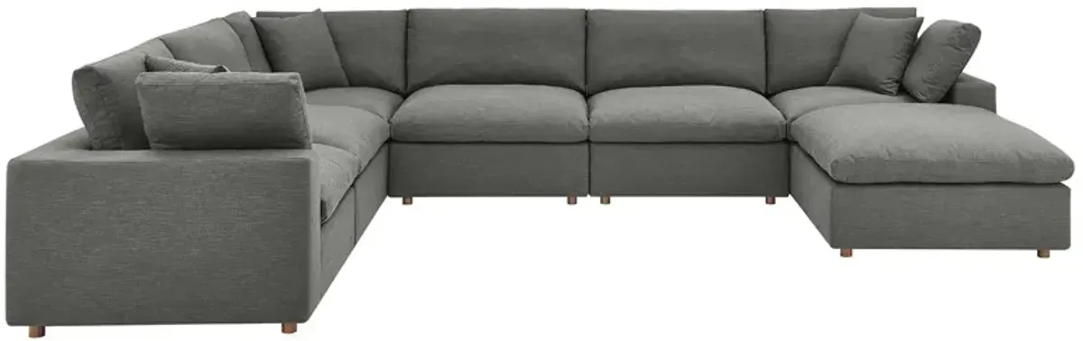 Commix Down Filled Overstuffed 7-Piece Sectional Sofa