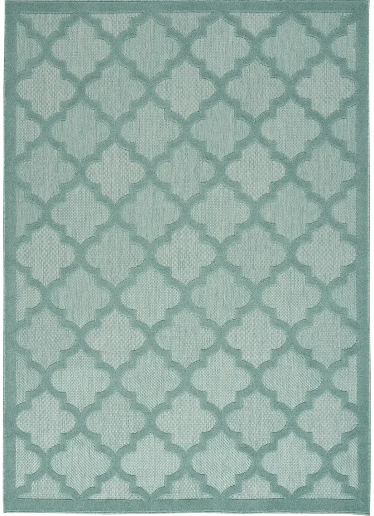 Easy Care NES01 Aqua/Teal 6' x 9' Rug