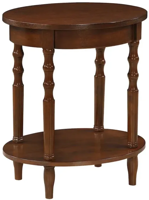 Convenience Concepts Classic Accents Brandi Oval End Table with Shelf