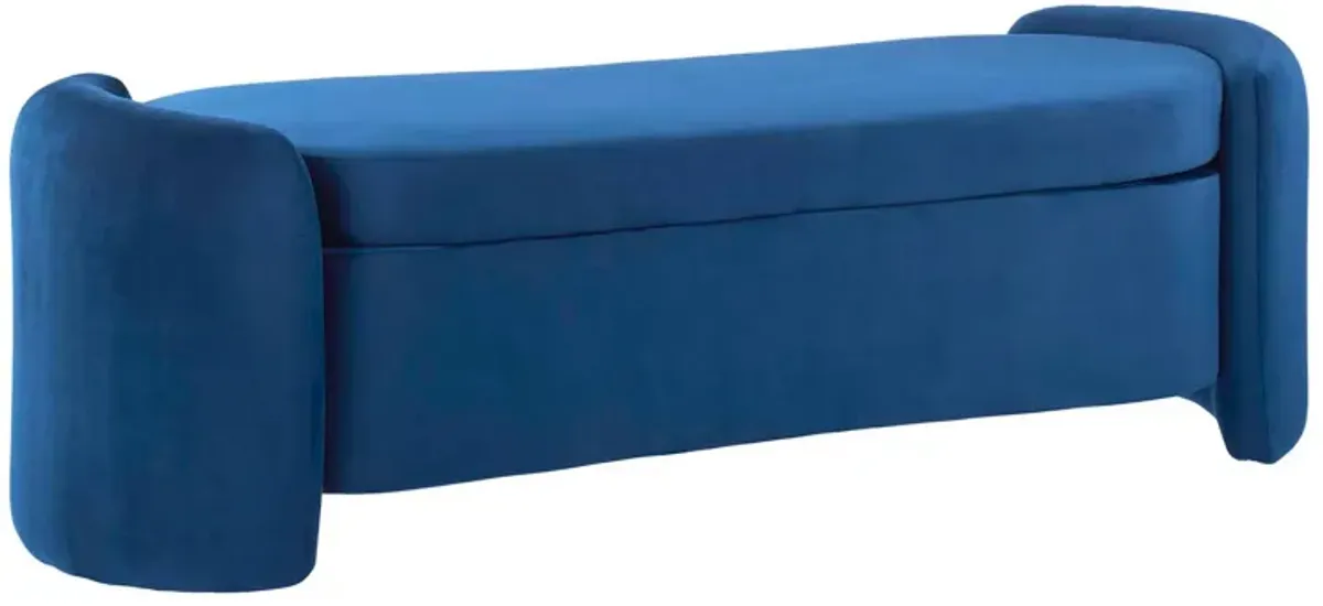 Nebula Upholstered Performance Velvet Bench-Benzara