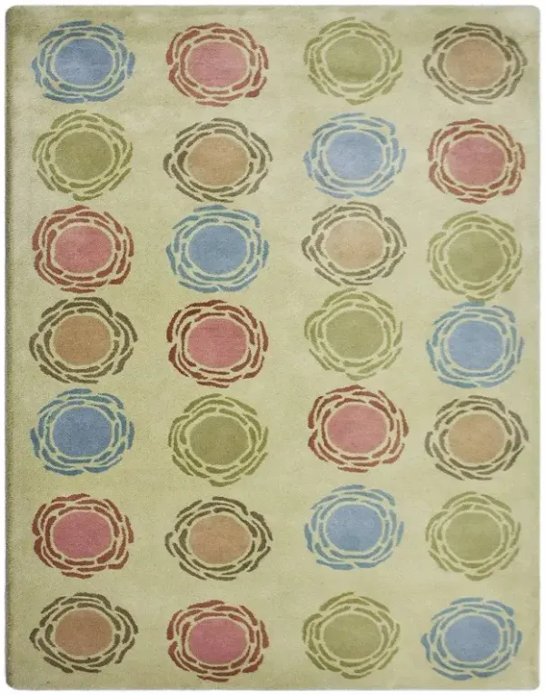 RUGSOTIC CARPETS HAND TUFTED WOOL ECO-FRIENDLY AREA RUGS  - 5'x7'6'', Rectangle Shape, Multicolor, Contemporary Modern Design, High Pile Handmade Area Rugs for Living Room, Bed Room (K03123)
