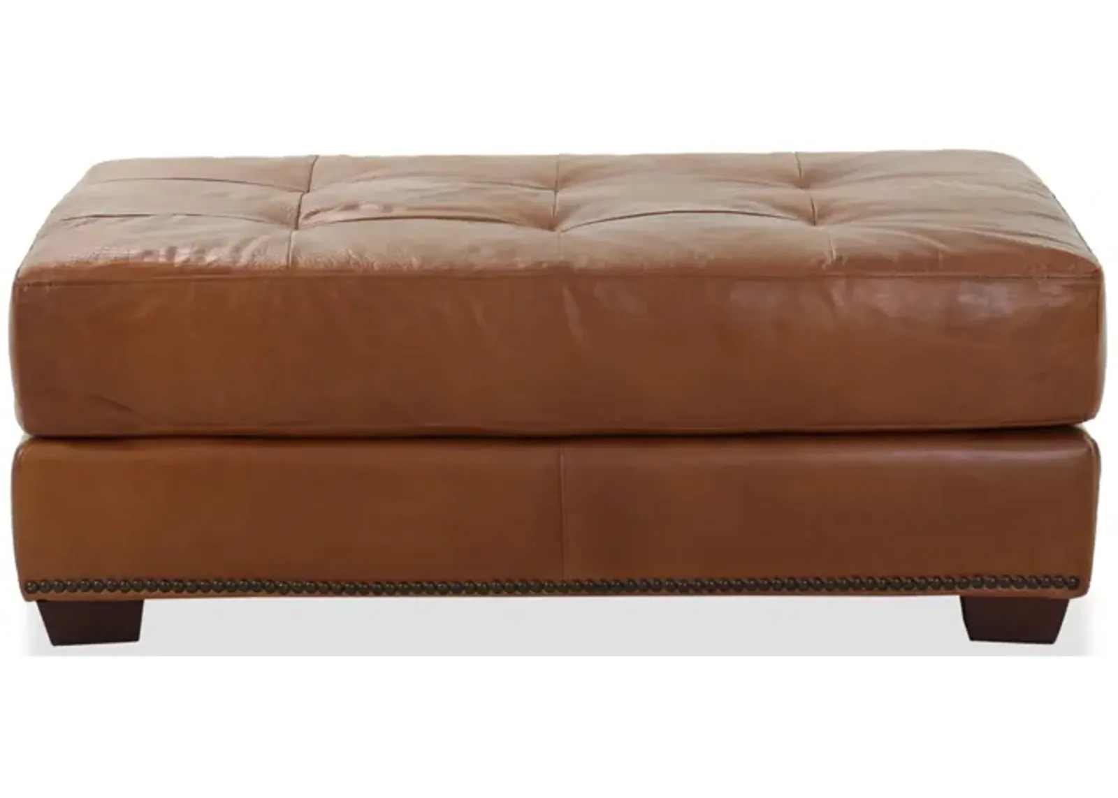 Saddle Glove Leather Ottoman