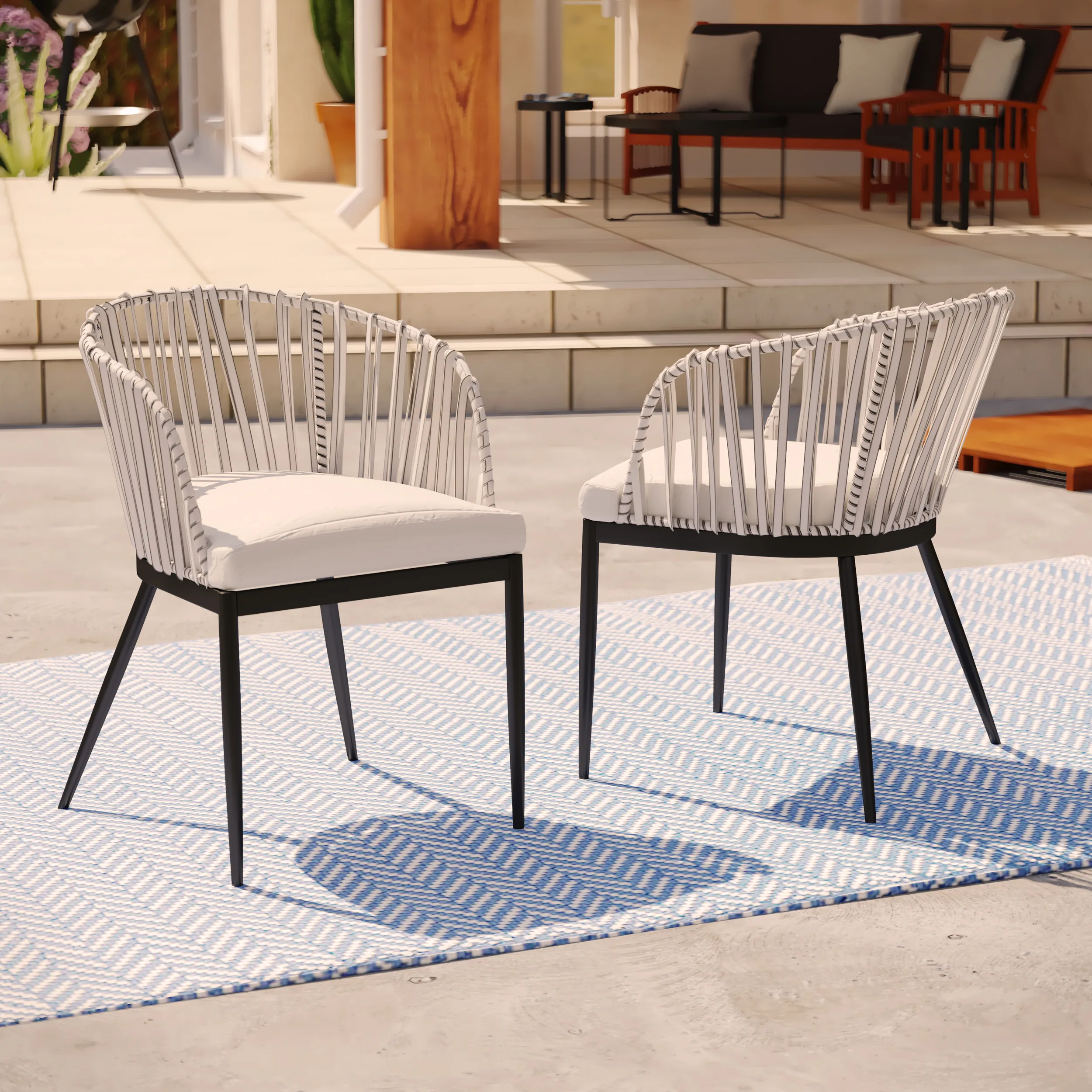 Gibson Pair Outdoor Chairs