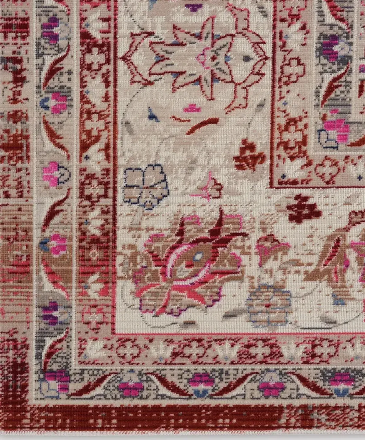 Vintage Kashan VKA01 Red 8'10" x 11'10" Rug