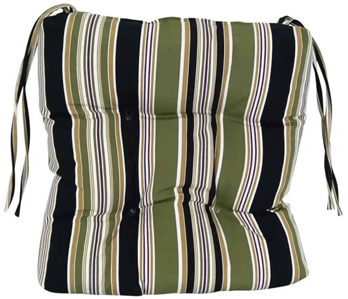 Blazing Needles 16-inch Spun Polyester Patterned Outdoor Square Tufted Chair Cushions (Set of 2) 916X16SQ-T-2CH-REO-13