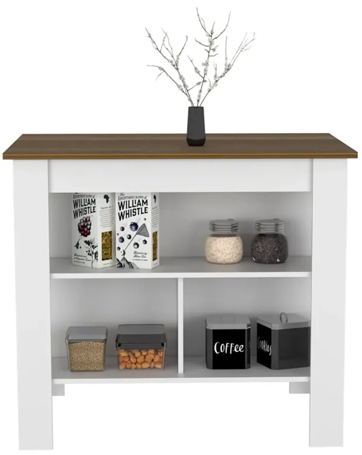 Streamdale Spacious Kitchen Workstation with Ample Storage and Prep Room