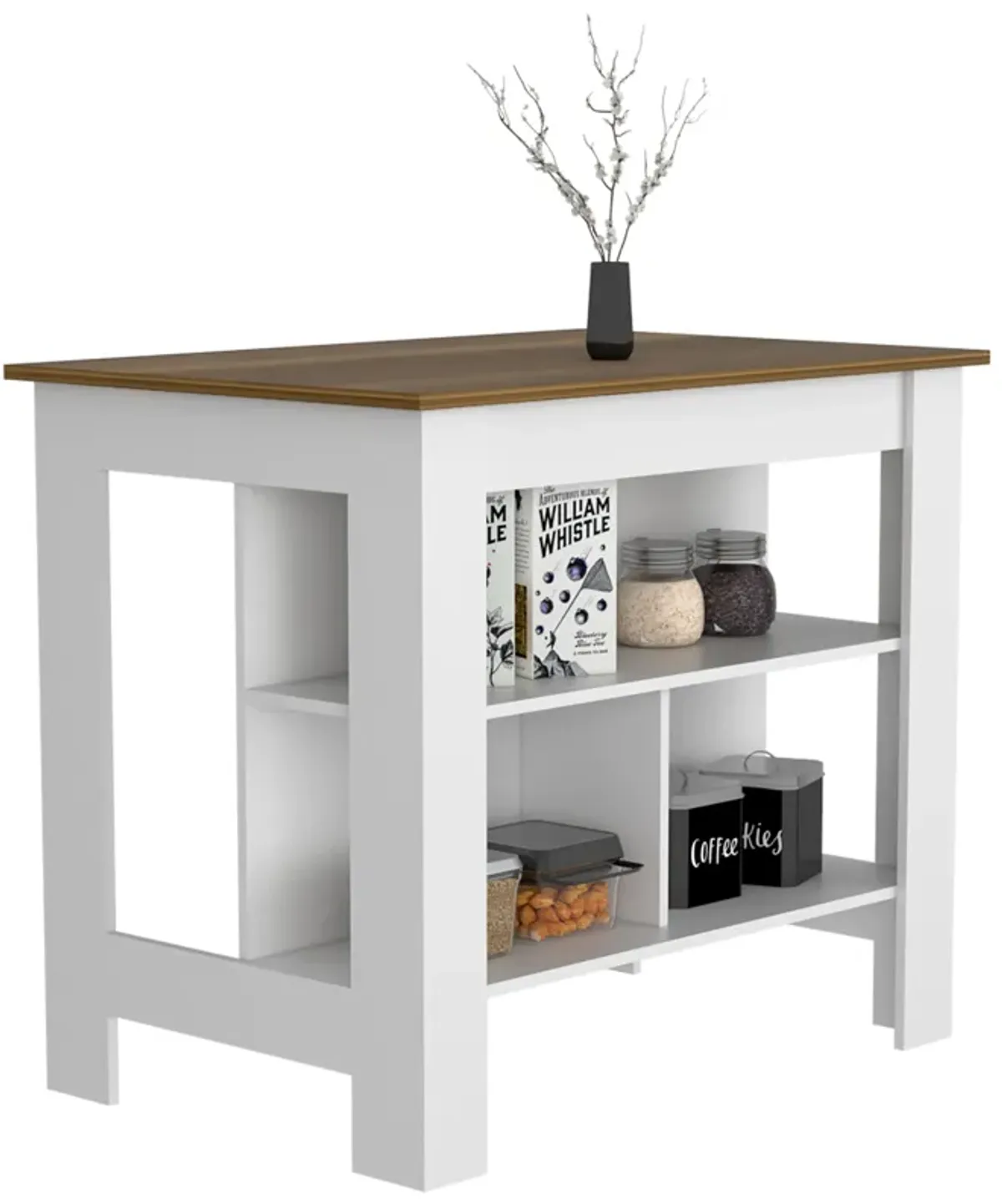Streamdale Spacious Kitchen Workstation with Ample Storage and Prep Room