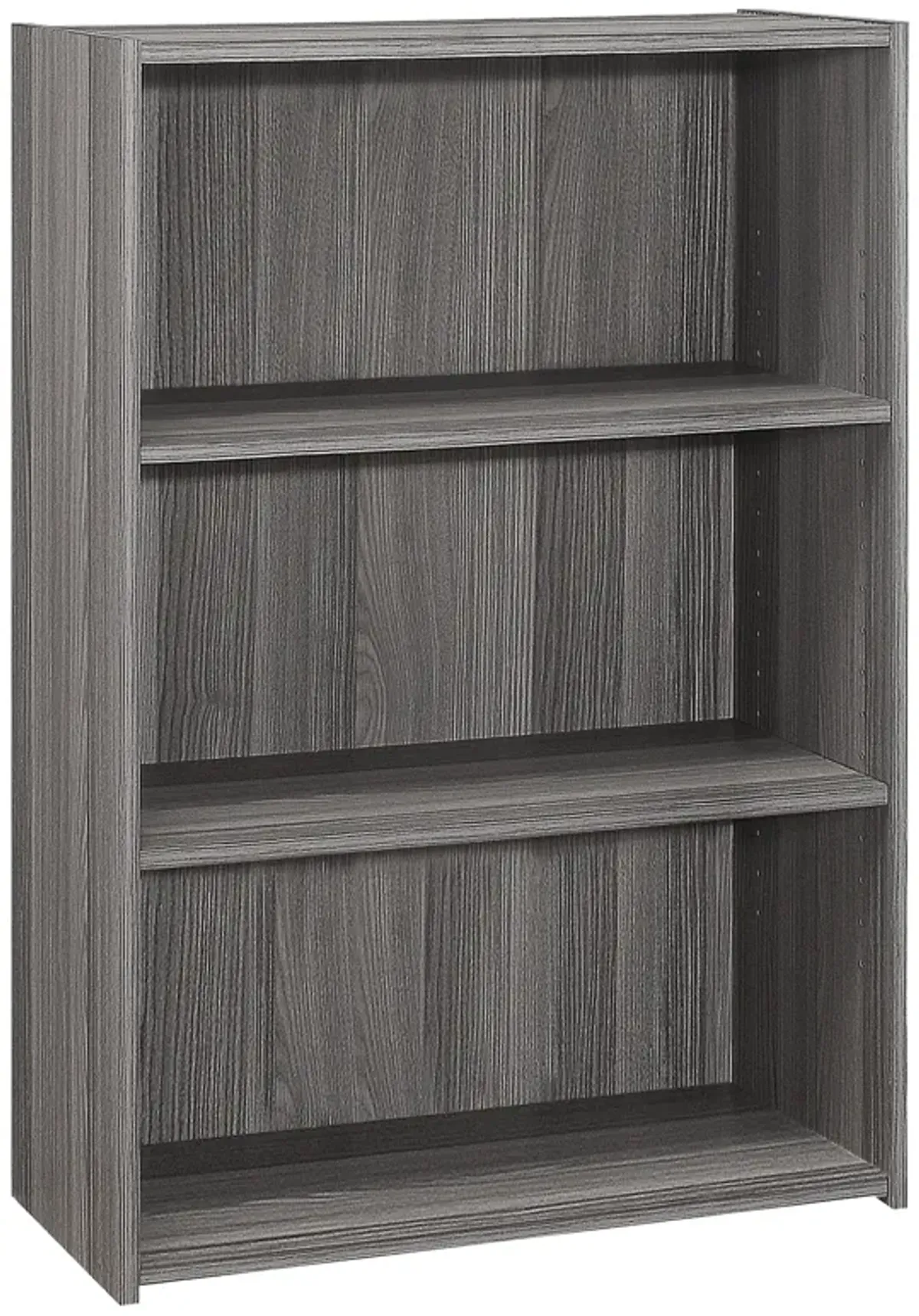 Monarch Specialties I 7478 Bookshelf, Bookcase, 4 Tier, 36"H, Office, Bedroom, Laminate, Grey, Transitional