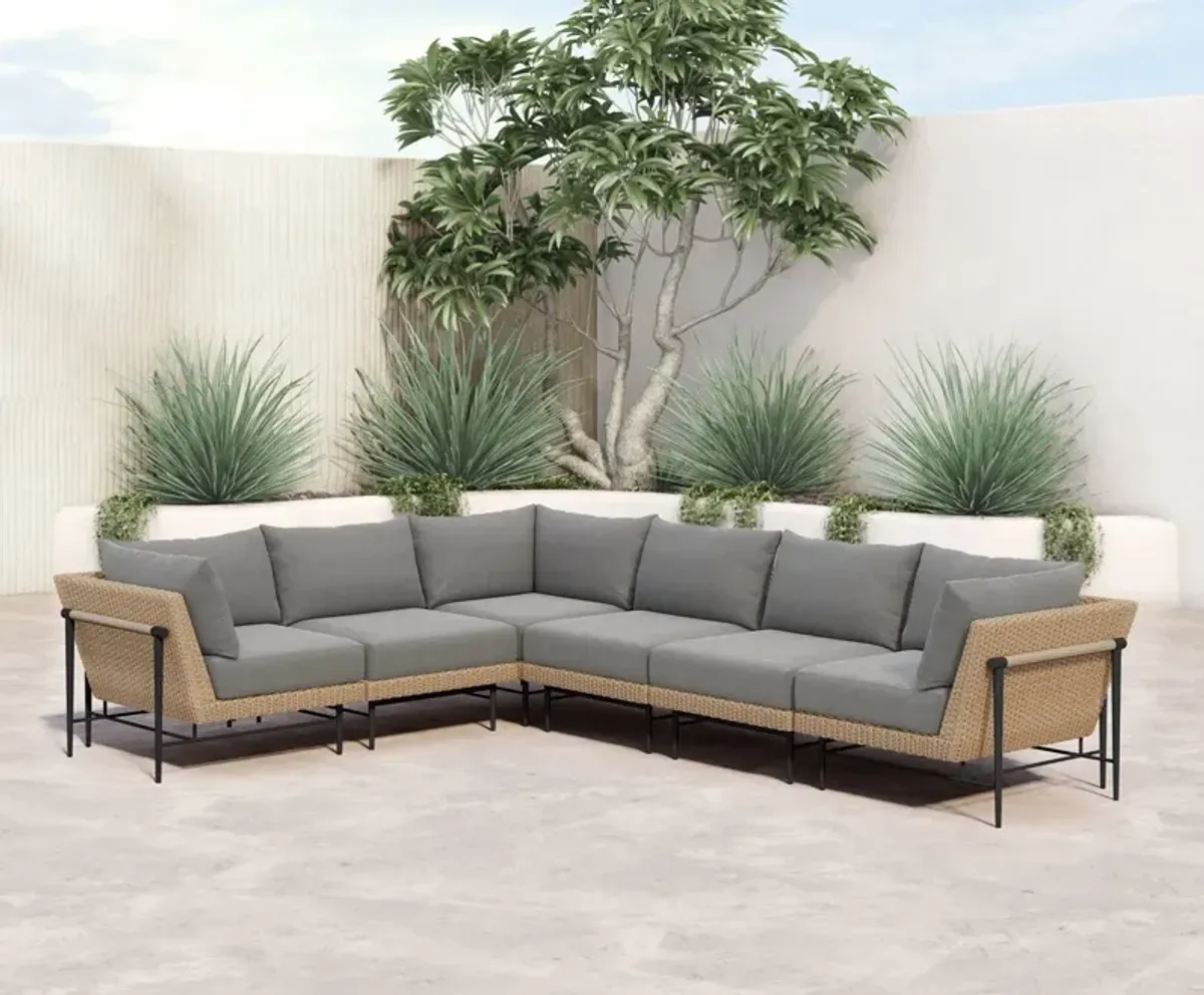 Cavan Outdoor 6-Piece Sectional