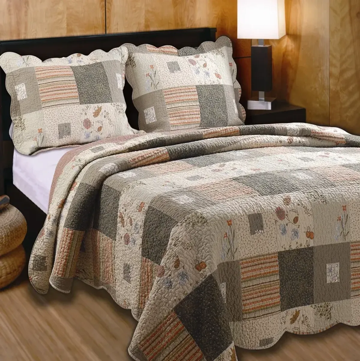 QuikFurn Twin size 100% Cotton Oversized Quilt Set with Sham Southwest Style