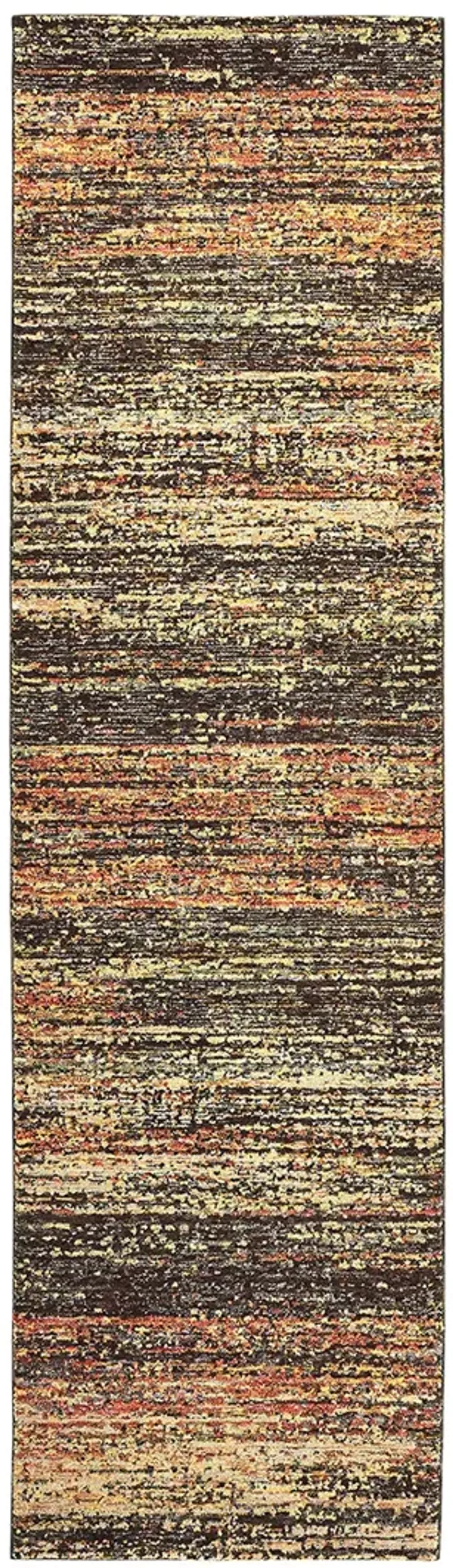 Atlas 2'6" x 12' Gold Rug