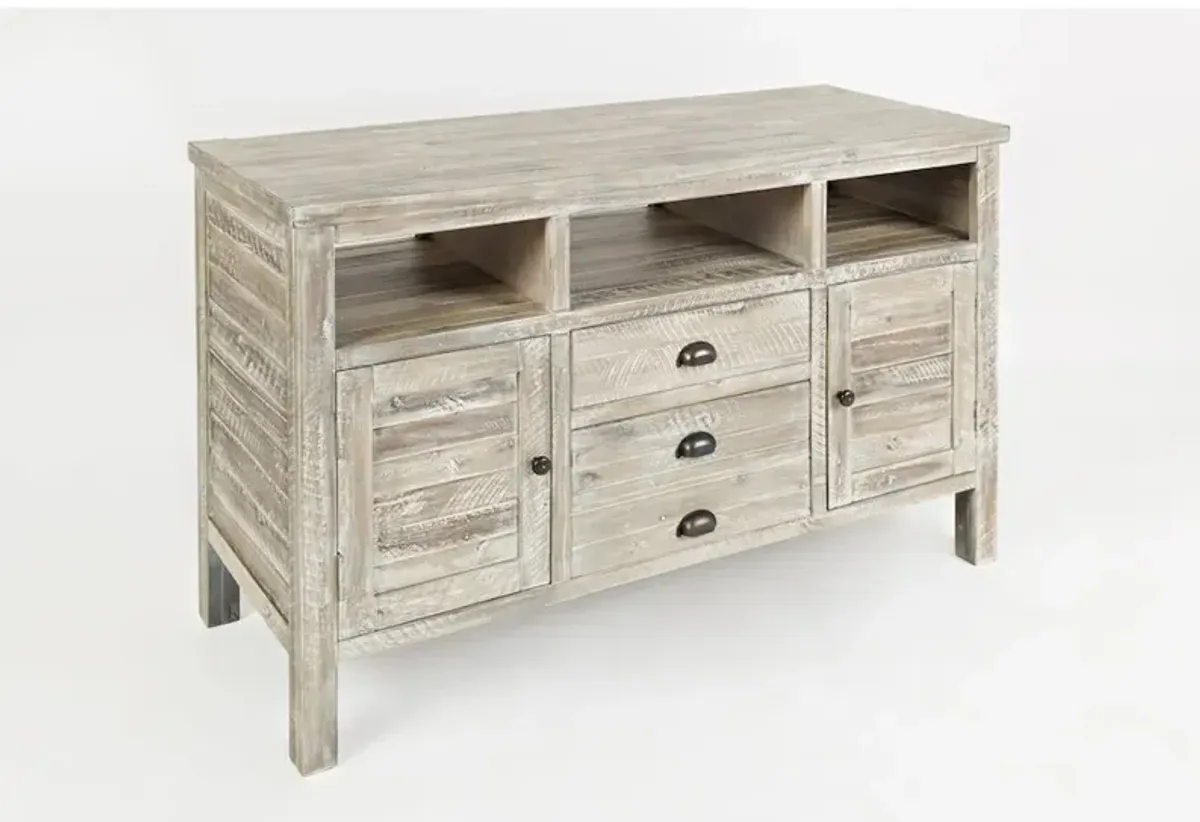 Jofran Artisan's Craft Rustic Farmhouse Distressed Acacia Media Console 50