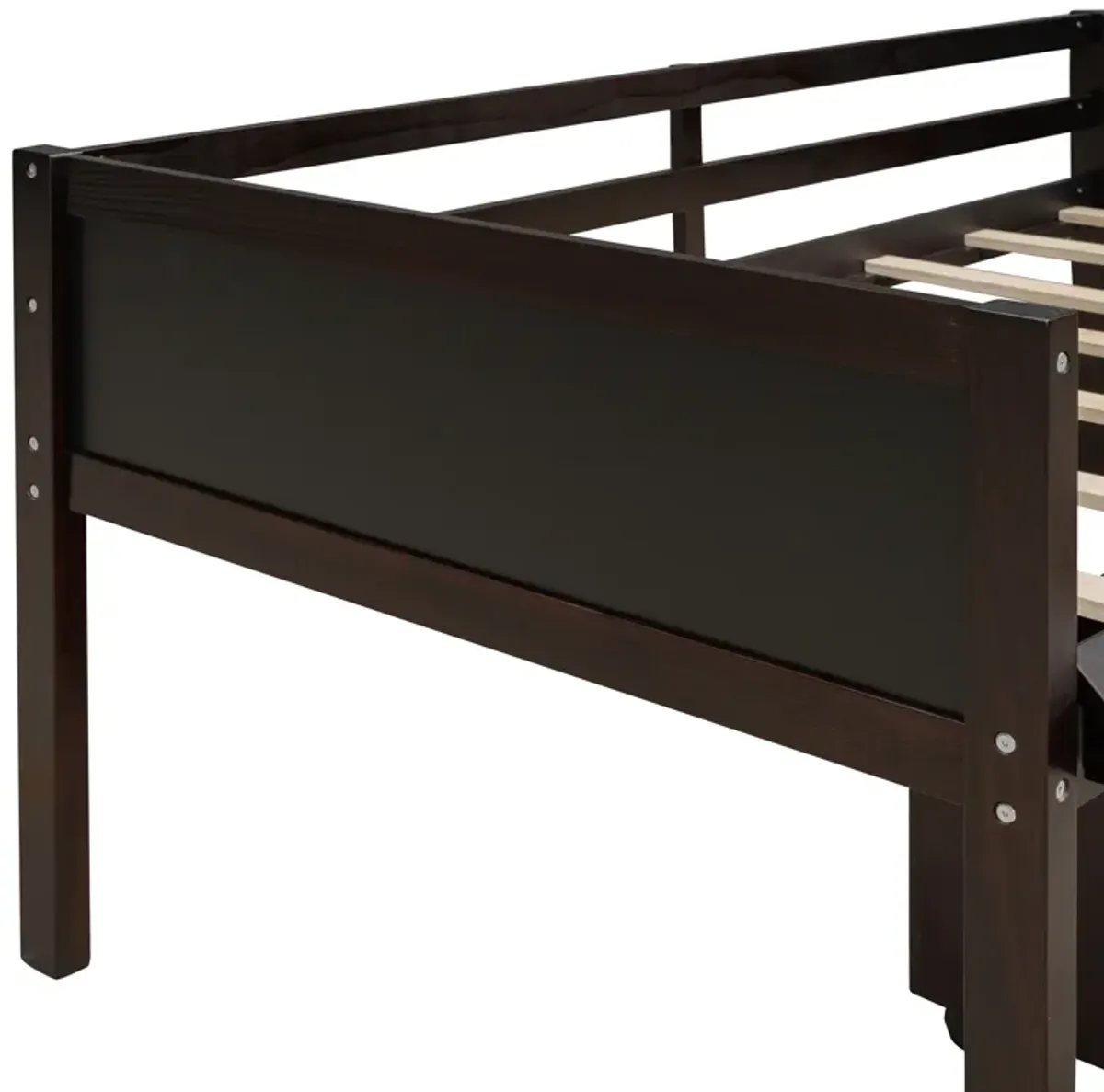 Merax Loft Bed with 2 Storage Boxes