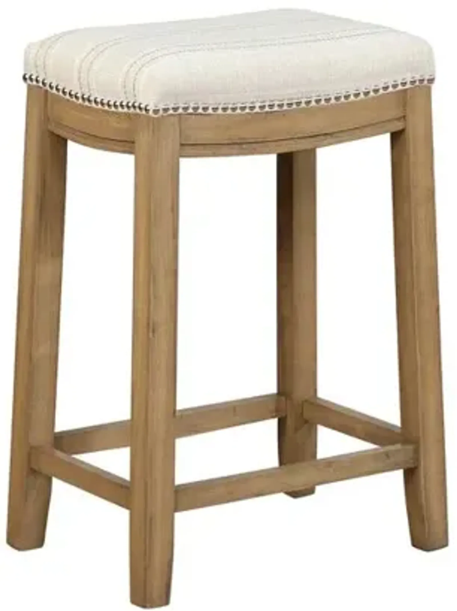 Linon Claridge  Linen Striped Counter Stool