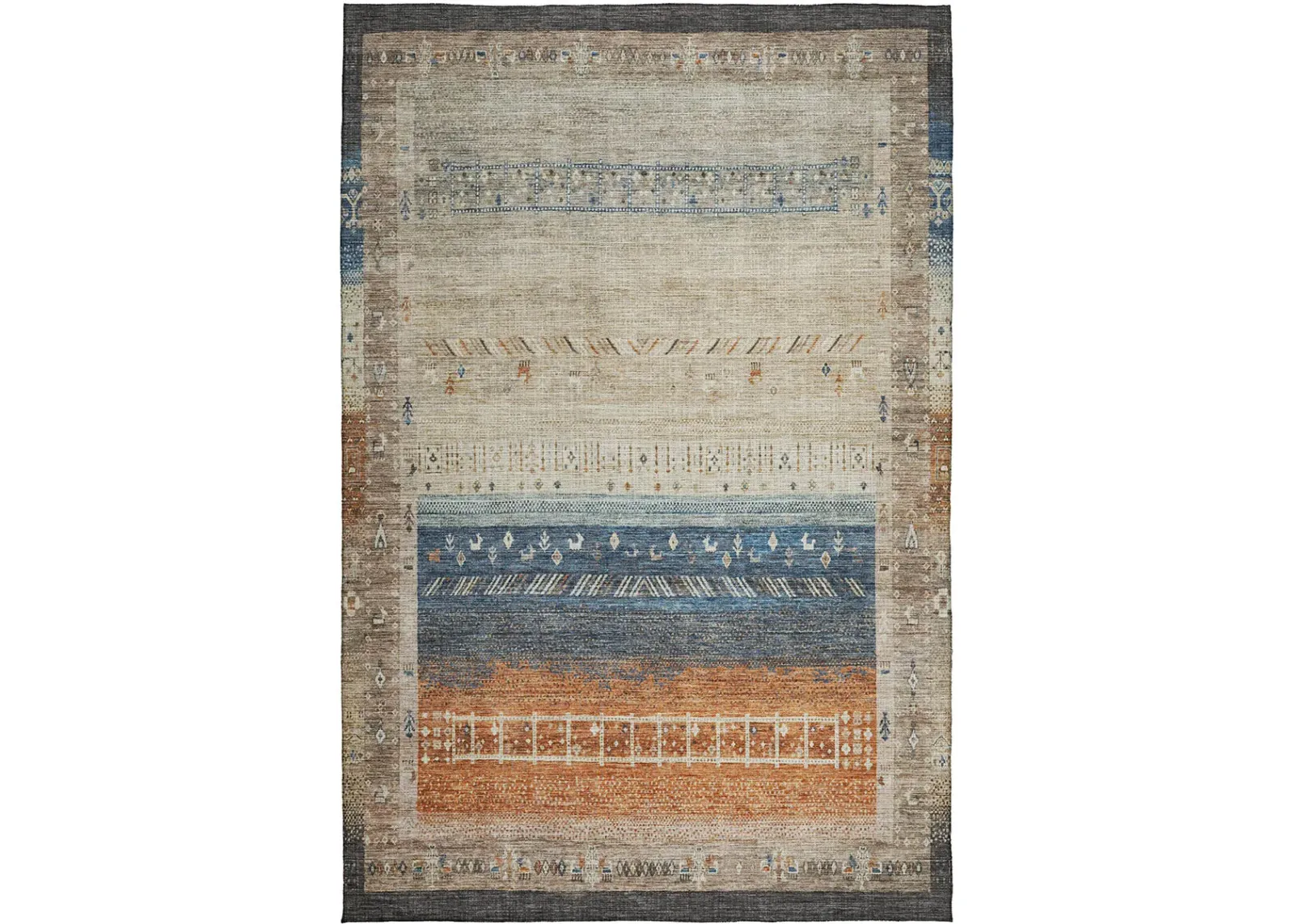 Karaj KJ7 Brown 3' x 5' Rug