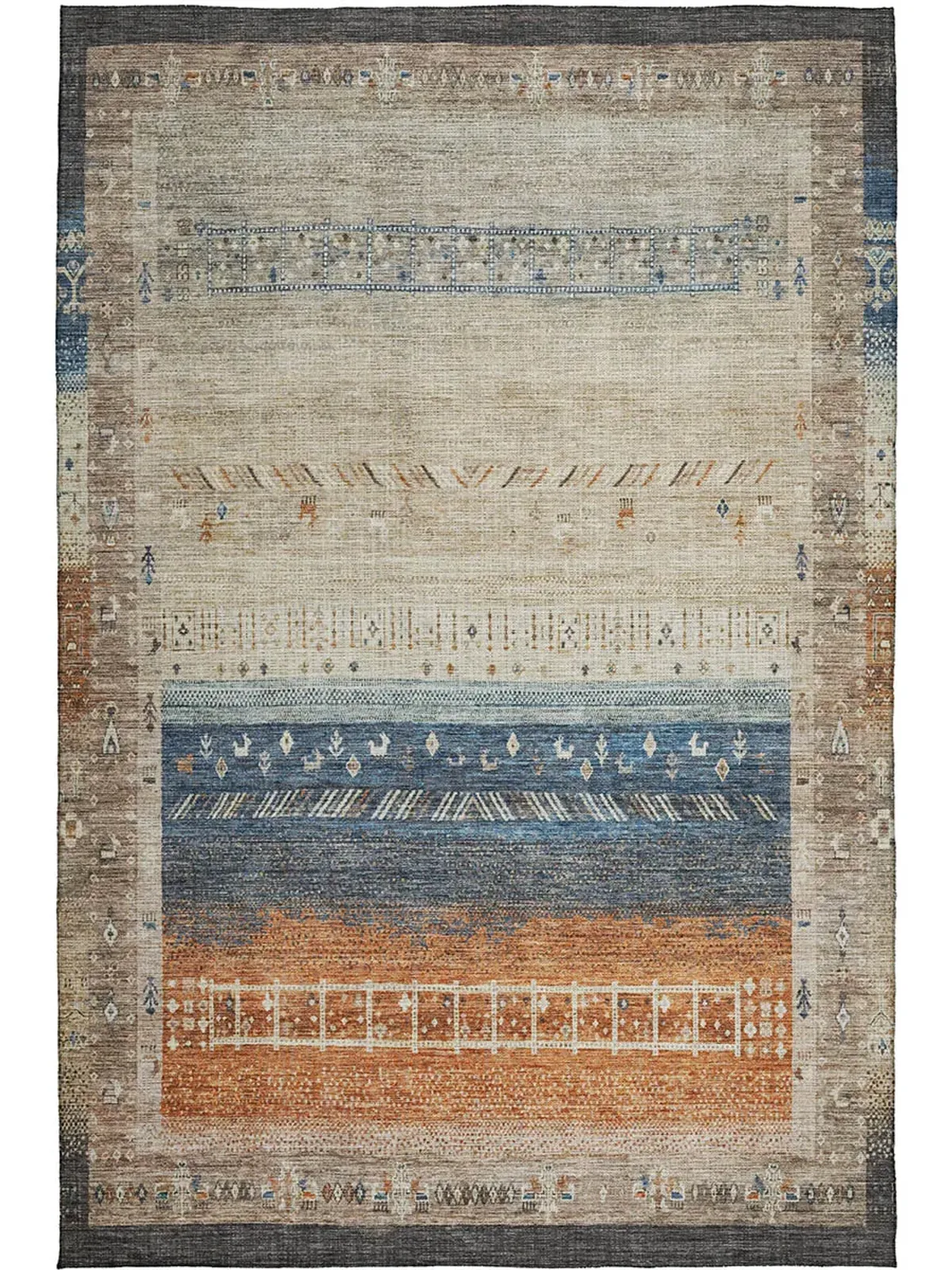 Karaj KJ7 Brown 3' x 5' Rug