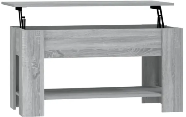 vidaXL Coffee Table Gray Sonoma 39.8"x19.3"x20.5" Engineered Wood